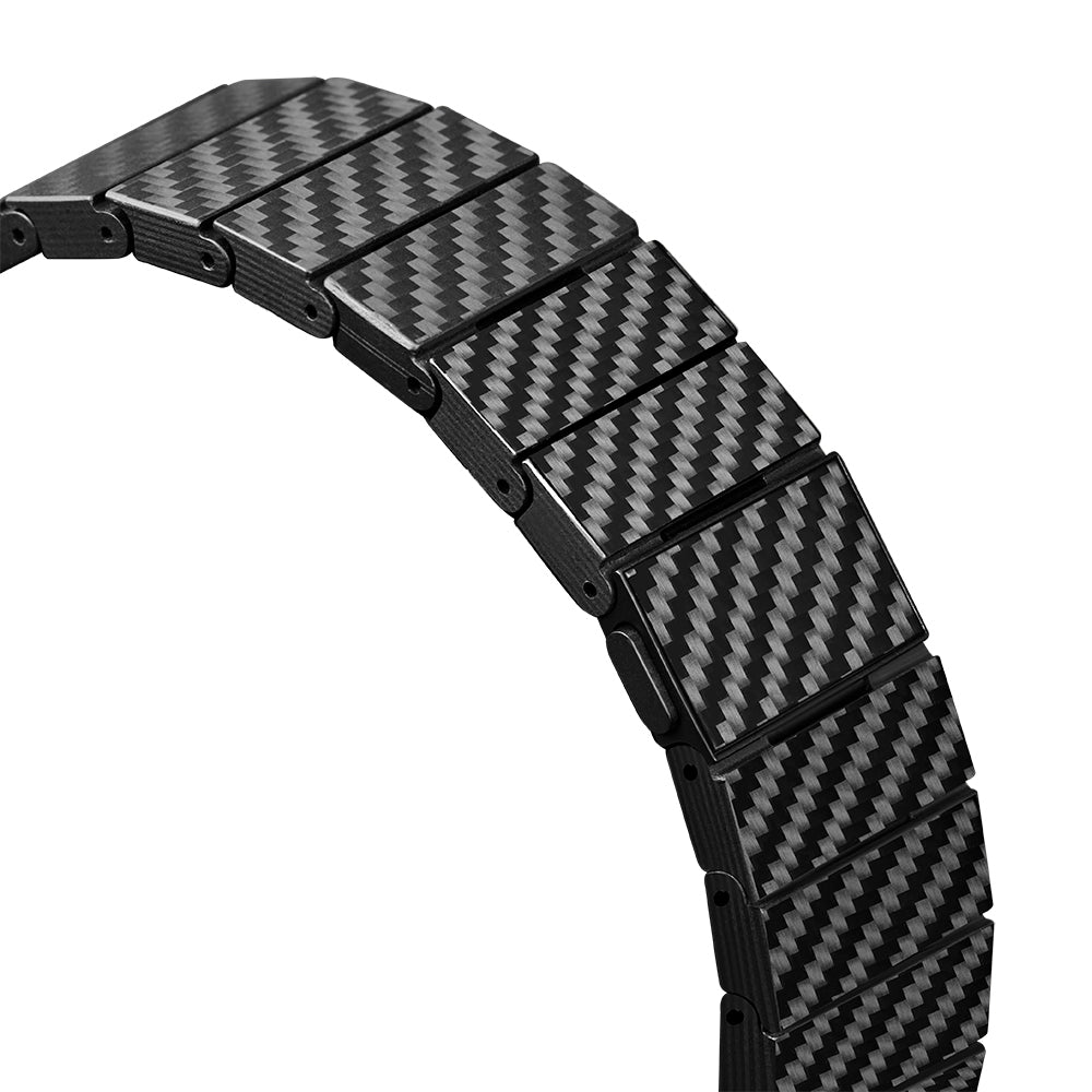 Pitaka Modern Serisi Galaxy Watch 6 44mm Karbon Fiber Black-Grey Twill Kordon Pitaka Modern Serisi Galaxy Watch 6 44mm Karbon Fiber Black-Grey Twill Kordon